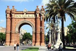 The Arc de Triompe in Barcelona